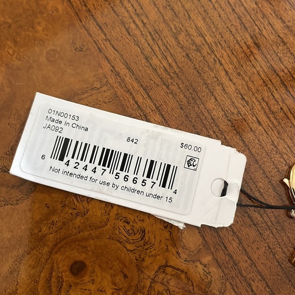 ANNE KLEIN 5 strand gold-tone crystal Chocker necklace with extender snake chain - Picture 10 of 12